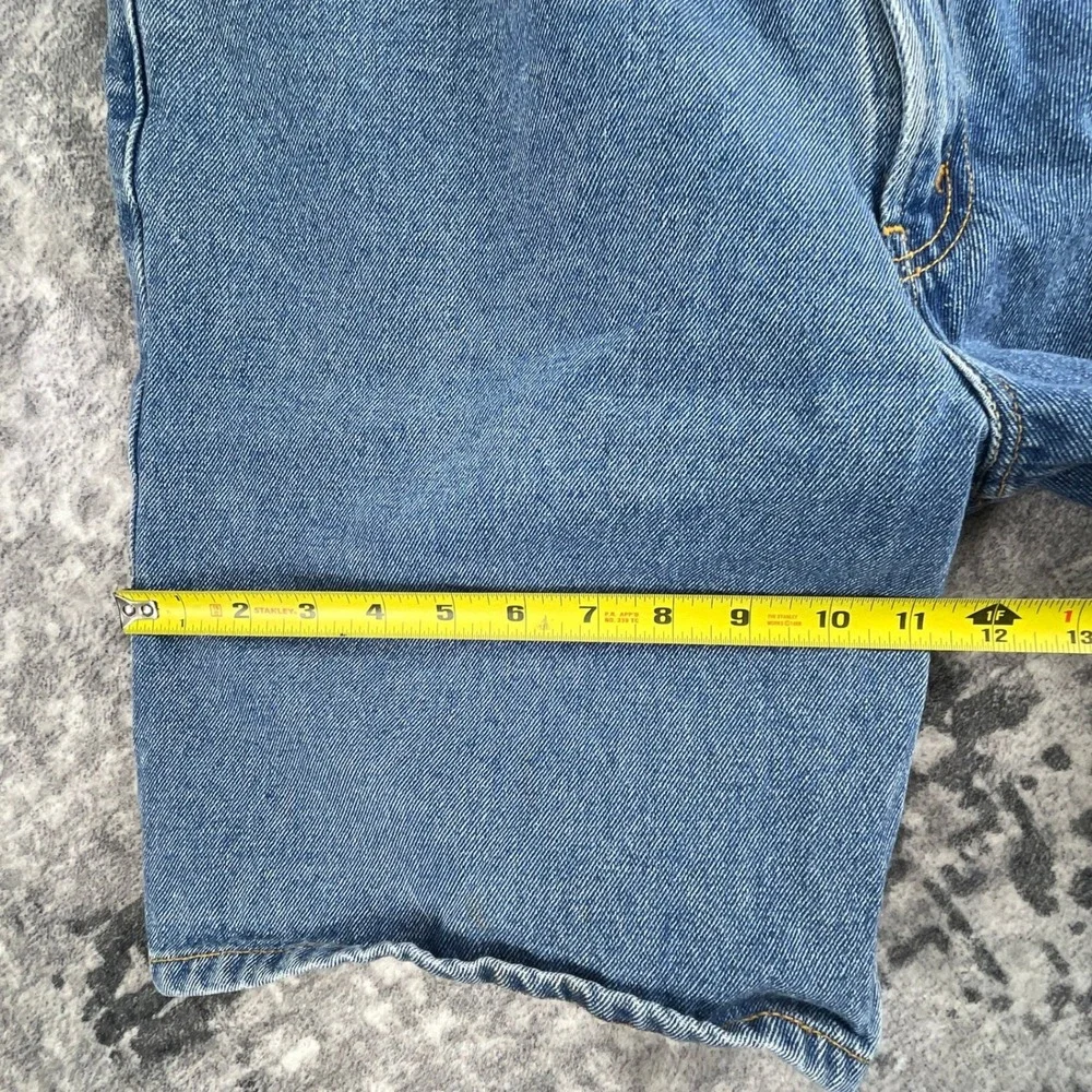 Levi's Strauss 550 Relaxed Fit Denim Shorts Men's 36 Solid Blue Jorts 90s‎ Style
